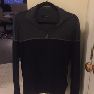 Men’s banana republic grey and black sweater